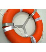 Aro Salvavidas 2,5 Kg con Rabiza naranja 30mts SOLAS con soporte metal