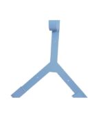 Soporte Aro Salvavidas Tres Puntas Acero Inoxidable - Imagen 2