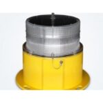 Baliza Solar Marina Luz Codigo Morse 24 v (Base Metalica - Luz Blanca Transparente)