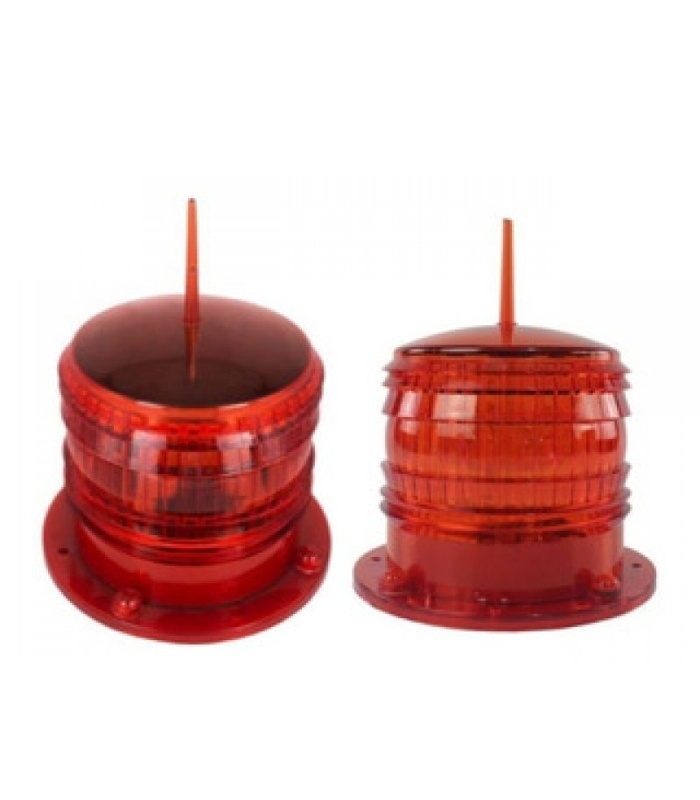 82501100-3 Baliza Solar Marina Luz Frec 30 x min 24 v (Base Plástica - Luz Ambar) - Imagen 1