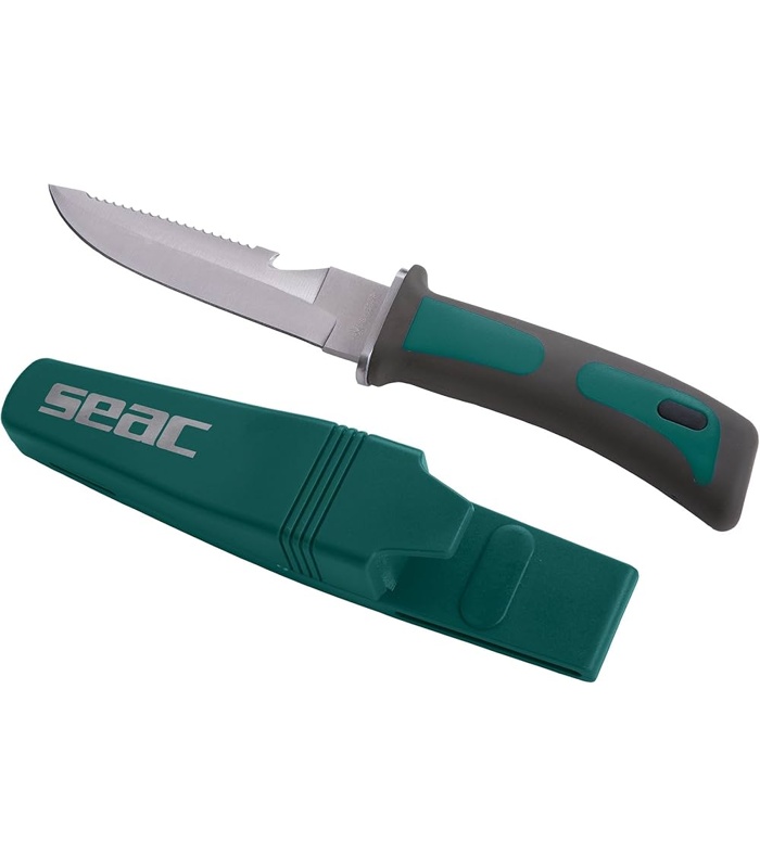 cuchillo-buceo Cuchillo de Buceo con vaina protectora Mango de Goma - Imagen 1