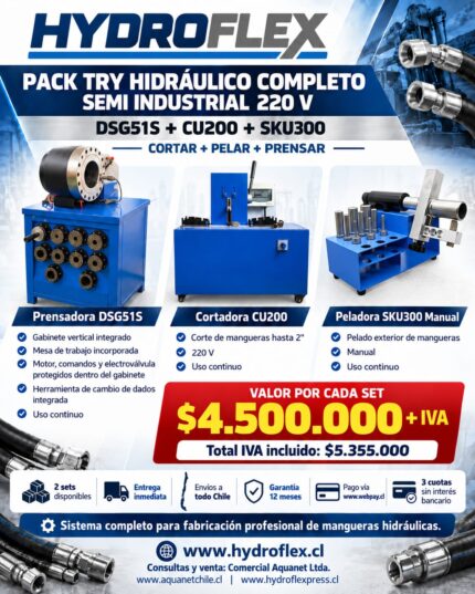 Set Try Hidráulico: DSG51 S+ CU200+ SKU300